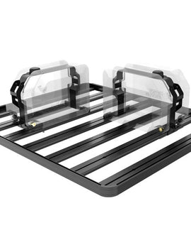 Use this bracket system to mount a Front Runner 42L Water Tank anywhere on an original Slimline Roof Rack or away from the side rails either perpendicular or parallel to the slats on a Slimline II Roof Rack.