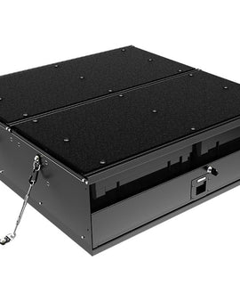 This Cub Pack based lockable drawer system provides a comprehensive and practical vehicle based storage solution. The removable Cub Pack boxes simplify the organizing and transporting of stored items between the vehicle and the campsite, garage, store, etc. This Removable Box Drawer can be fitted in a variety of vehicles as a universal drawer solution. Engineered tough for both on and off-road conditions. Product Dimensions: 1000mm (39.4'') L x 950mm (37.4) W x 285mm (11.2'') H