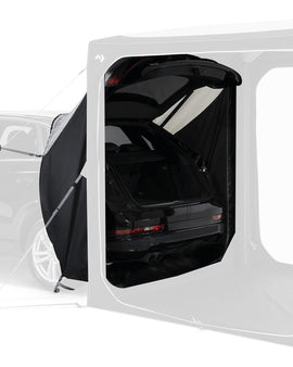 Turn your Dometic HUB into a drive-away awning with the SUV connection tunnel. Simply zip-on and connect to your car for a hassle-free set up.