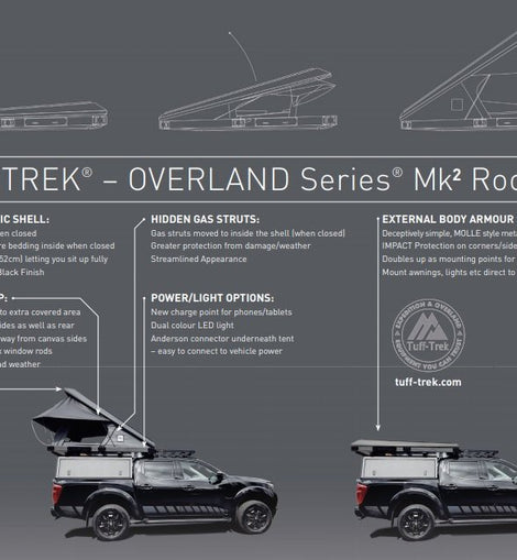 tuff trek roof tent TUFF-TREK Overland Series MK3 Aluminium Roof Tent – Expedition Store
