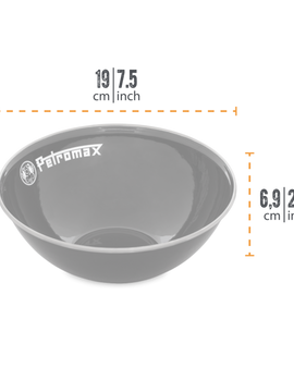 Petromax Enamel Bowls black 2 pieces (1 litre)