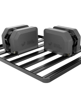 Use this bracket system to mount a Front Runner 42L Water Tank anywhere on an original Slimline Roof Rack or away from the side rails either perpendicular or parallel to the slats on a Slimline II Roof Rack.