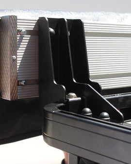 Easily mount your Manta Wing or Bat Wing Awning to a Slimline II roof rack with these sturdy Front Runner brackets.