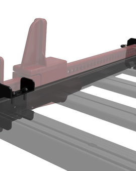 This 2 piece locking bracket easily bolts to the side of your Slimline II Roof Rack Tray for a rattle-free, off-road tough jack carrying solution. Fits all size Hi-Lift jacks.