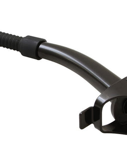 A metal spout with rubber nozzel that fits onto the Front Runner 20L Jerry Can.
