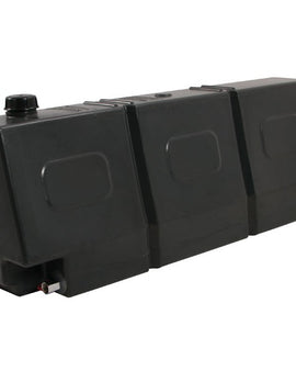 This 50l (13.2gal) slanted water tank is intended to maximise space utilisation by fitting behind the back seats of utility vehicles and the slanted shape compensates for the slant in the back seats.​​
