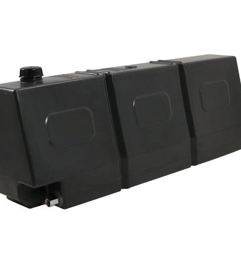 This 50l (13.2gal) slanted water tank is intended to maximise space utilisation by fitting behind the back seats of utility vehicles and the slanted shape compensates for the slant in the back seats.​​