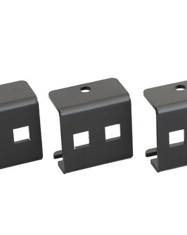 Universal brackets that fit onto the Front Runner Slimline II Roof Rack's side profile, allowing you to mount accessories to your roof rack without having to drill into it.