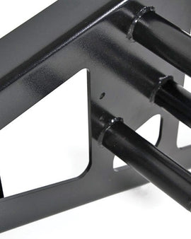 A spare wheel carrier that mounts onto your Land Rover Defender 130 and keeps that spare wheel safe and secure.​