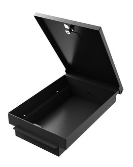 Provides a lockable, secure and inconspicuous place to store valuables. Installs under factory fitted center console, keeping the safe out of sight.