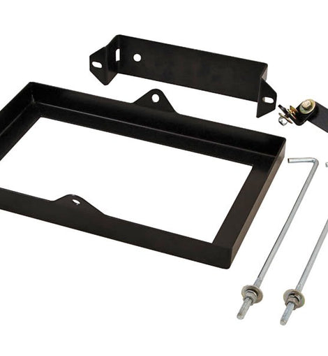 ​A universal battery bracket to safely secure a 105A battery.​