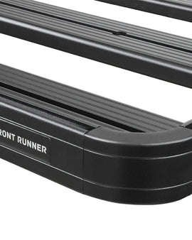 This 3928mm/154.7'' long, full-size, Slimline II cargo carrying roof rack kit for the Mercedes Benz Sprinter with OEM Tracks, contains 2 Slimline II Trays, Wind Deflector, and 16 Feet. This taller kit has space for mounting the Front Runner tables or other compatible accessories under the rack. Installs easily to factory mounting points with no drilling required.
