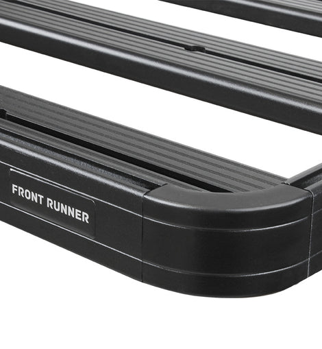 This 1358mm/53.5'' long 1/2 size Slimline II cargo carrying roof rack kit for the Toyota Land Cruiser 80 contains Slimline II Tray and Wind Deflector, as well as 4 Gutter Mount legs for mounting the Tray to the vehicle. It installs easily with no drilling required. 