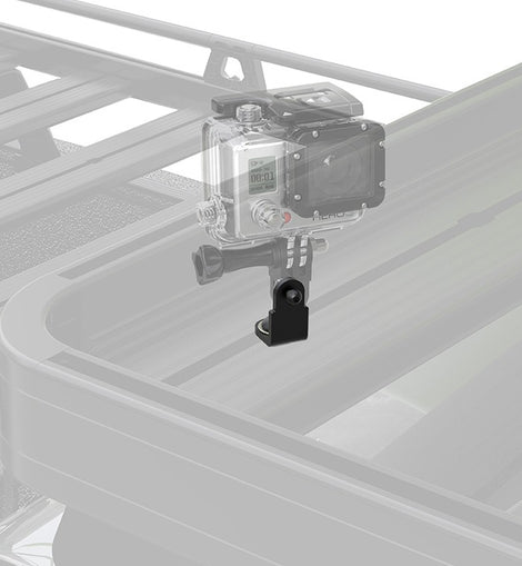 Out for an adventure? Easily mount your GoPro action camera to your Front Runner Slimline II Roof Rack or Load Bars using this sturdy bracket.