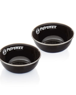 Enamel Bowls / 2 Piece / Black - by Petromax