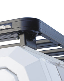 This kit includes a full-size rack for the Nissan Navara RSI Canopy. The rack size is approximately 1165mm/45.9'' (W) x 1358mm/53.5'' (L). The Slimline II Tray mounts to supplied Feet that slide into the canopy track.