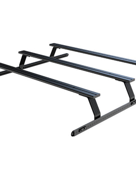Transport all your adventure gear safely over the bed of your Ram 1500 Quad Cab with these three strong, sleek, low-profile Pickup Bed Load Bars.
