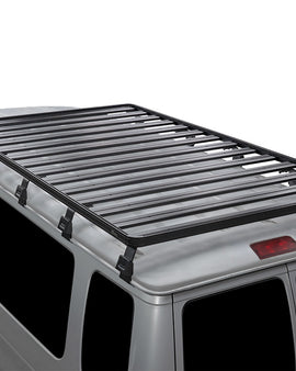 Turn your heavy duty van into the ultimate adventuremobile with the Ford E150/E250/E350 Extended Cab Slimline II 3/4 Roof Rack Kit. Mount your adventure gear on 3/4 of the roof so you can always have enough interior space to work or play.