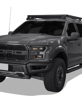 This 1560mm/61.4'' long full-size Slimline II cargo roof rack kit contains the Slimline II Tray, Wind Deflector and 2 Foot Rails to mount the Slimline II Tray to your Ford F150 Crew Cab. Drilling is required for installation.