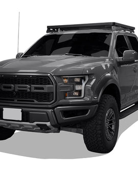This 1560mm/61.4'' long, full-size, Slimline II cargo roof rack kit contains the Slimline II Tray, Wind Deflector and 2 Foot Rails to mount the Slimline II Tray to your Ford F150 Raptor. Drilling is required for installation.