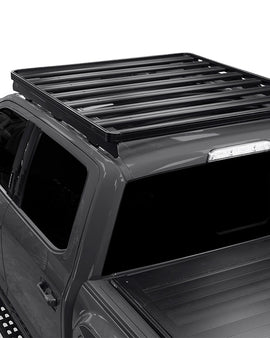 This 1560mm/61.4'' long, full-size, Slimline II cargo roof rack kit contains the Slimline II Tray, Wind Deflector and 2 Foot Rails to mount the Slimline II Tray to your Ford F150 Raptor. Drilling is required for installation.