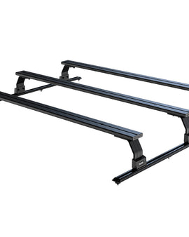 Guarantee all your gear arrives safely without compromising precious cargo space in your Ford F150 5.5' Super Crew with these three low-profile, powder coated aluminum Load Bars.