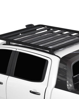 This 1156mm/45.5'' long full-size Slimline II cargo carrying roof rack kit for the Ford DC (2012+) contains Slimline II Tray, Wind Deflector, 2 Tracks and 4 Feet. Drilling is required for installation.