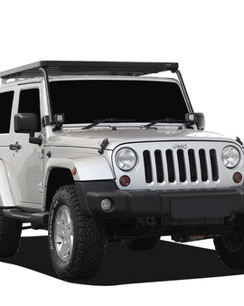 This Slimline II rack kit contains all the components needed to mount the Slimline II cargo carrying rack to a Jeep JK 2 door 2007-2018 including the Slimline II Tray (1425mm x 1762mm), the Jeep Extreme Mounting System and a Wind Deflector. This rugged, sophisticated, high performance, nearly indestructible rack system allows you to quickly remove the Freedom Panels and works with the hardtop roof on or with no roof at all.