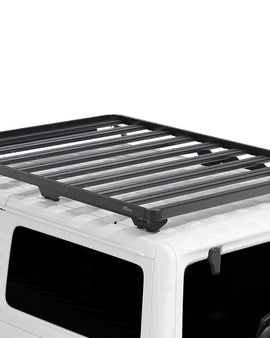 This Slimline II rack kit contains all the components needed to mount the Slimline II cargo carrying rack to a Jeep JL 2 door including the Slimline II Tray (1425mm x 1762mm), the Jeep Extreme Mounting System and a Wind Deflector.This rugged, sophisticated, high performance, nearly indestructible rack system allows you to quickly remove the Freedom Panels and works with the hardtop roof on or with no roof at all.