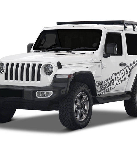 Jeep Wrangler JL 2 Door (2018-Current) Slimline II 1/2 Roof Rack Kit / Tall - by Front Runner