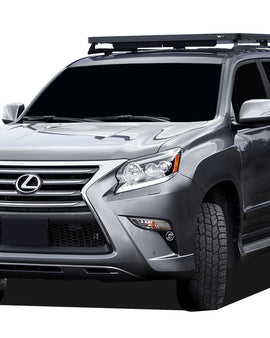 This 1964mm/77.3''long full-size Slimline II cargo roof rack kit contains the Slimline II Tray, Wind Deflector and 2 Foot Rails to mount the Slimline II Tray to your Lexus GX460. Easily installs using the existing factory mounting points. No drilling required.