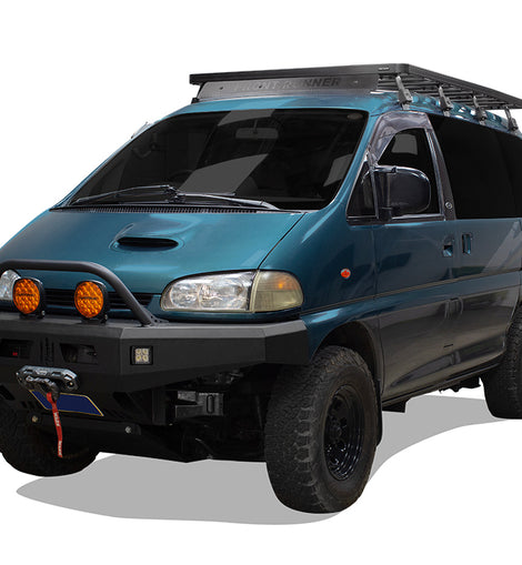 Take your Mitsubishi Delica Space Gear L400 (1994-2007) to new worlds with this Front Runner Slimline II Roof Rack Kit. Clear up precious interior cargo space by easily mounting your adventure gear and toys to the roof rack that’s made off-road tough.