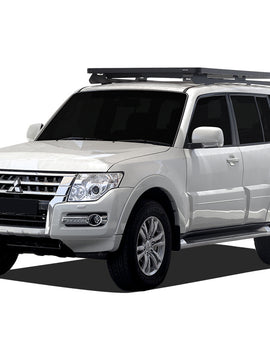 This 2166mm/85.3'' long full-size Slimline II cargo roof rack kit contains the Slimline II Tray, Wind Deflector and 2 Foot Rails to mount the Slimline II Tray to your Mitsubishi Pajero CK/BK LWB. It easily installs using the existing factory mounting points. No drilling required.