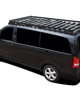 This 2772mm/109.1'' long, full-size, Slimline II cargo roof rack kit contains the Slimline II Tray, Wind Deflector and 2 Foot Rails to mount the Slimline II Tray to your Mercedes Benz V-Class. Easily installs using the existing factory mounting points. No drilling required.NOTE: This kit is only suitable for the long wheel base 3200mm/125.98'' (Vehicle Length: 5140mm/202.36'')