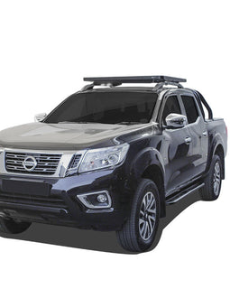 This 1156mm/45.5 long, full-size, Slimline II cargo roof rack kit contains the Slimline II Tray, Wind Deflector and 2 pairs of Grab-On Feet to mount the Slimline II Tray to the roof rails of your Nissan Navara. This system installs easily with off-road tough feet that grab on to the existing factory/OEM roof rails. No drilling required.