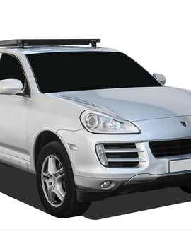 This 1358mm/53.5'' long full-size Slimline II cargo carrying roof rack kit for the Porsche Cayenne contains Slimline II Tray, Wind Deflector and 4 Feet. Installs easily to factory/OEM tracks with no drilling required.