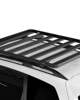 This 1358mm/53.5” long, full-size, Slimline II cargo roof rack kit contains the Slimline II Tray, Wind Deflector and 2 pairs of Grab-On Feet to mount the Slimline II Tray to the roof rails of your Subaru Forester. This system installs easily with off-road tough feet that grab on to the existing factory/OEM roof rails. No drilling required.