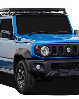 This 1560mm/61.4'' long, full-size, Slimline II cargo carrying roof rack kit for the 2018+ Suzuki Jimny contains the Slimline II Tray and Wind Deflector, as well as 6 Gutter Mount Legs for mounting the Tray to the vehicle. This taller kit has space for mounting the Front Runner tables or other compatible accessories under the rack. Installs easily with no drilling required.
