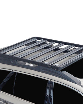 This 1156mm/45.5'' long, full-size, Slimline II cargo carrying roof rack kit for the Subaru Outback contains Slimline II Tray, Wind Deflector and 4 Feet. Installs easily to factory mounting points with no drilling required.