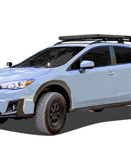 This 1358mm/53.5” long, full-size, Slimline II cargo roof rack kit contains the Slimline II Tray, Wind Deflector and 2 pairs of Grab-On Feet to mount the Slimline II Tray to the roof rails of your Subaru XV Crosstrek. This system installs easily with off-road tough feet that grab on to the existing factory/OEM roof rails. No drilling required.