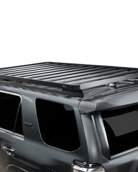 This 2166mm/85.3 long full-size Slimline II cargo roof rack kit contains the Slimline II Tray, Wind Deflector and a set of Foot Rails to mount the Slimline II Tray to the 5th Gen 4Runner. It easily installed using the 8 existing factory mounting points. Drilling is required to secure the front Foot Rails.