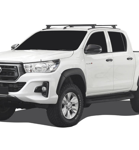 A set of Load Bars with Track Mounted Feet used to transport gear on the roof of your vehicle when theres no need for a full Front Runner Roof Rack. This low profile, smaller footprint solution includes 4 40mm-50mm Feet, 2 1165mm Load Bars, 2 Toyota Revo DC (2016-Current) Tracks / 1300mm Tracks, 1 10mm Roof Load Bar Wind Deflector and fitting instructions - all the components necessary to mount the Front Runner Load Bars to the vehicle.