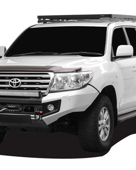 Load up your Land Cruiser with this Slimline II cargo roof rack kit—no drilling required.