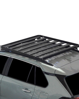 This 1358mm/53.5'' long full-size Slimline II cargo roof rack kit contains the Slimline II Tray, Wind Deflector and 2 Foot Rails to mount the Slimline II Tray to your Toyota Rav4 2019+. Easily installs using the existing mounting points. No drilling required.