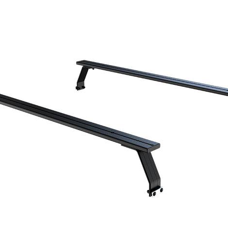Transport all your adventure gear safely over the bed of your Toyota Tundra Crew Max with this pair of strong, sleek, low-profile Pickup Bed Load Bars.
