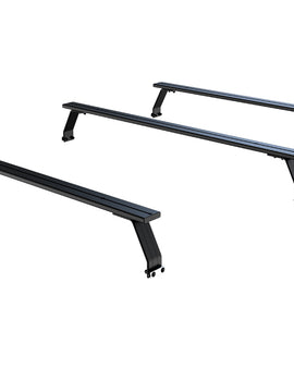 Keep your precious truck bed cargo space free and clear with these low-profile Load Bars, which also leave your drop down door functioning as usual. More storage, easy access.