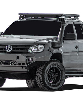 This 1358mm/53.5'' long full-size Slimline II cargo roof rack kit contains the Slimline II Tray, Wind Deflector and 2 Foot Rails to mount the Slimline II Tray to your Volkswagen Amarok. It easily installs using the existing factory mounting points. No drilling required.