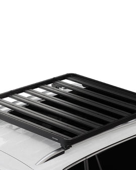 This 1358mm/53.5” long, full-size, Slimline II cargo roof rack kit contains the Slimline II Tray, Wind Deflector and 2 pairs of Grab-On Feet to mount the Slimline II Tray to the roof rails of your Volkswagen Tiguan. This system installs easily with off-road tough feet that grab on to the existing factory/OEM roof rails. No drilling required.