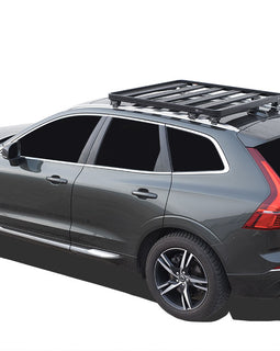 This 1156mm/45.5” long, full-size, Slimline II cargo roof rack kit contains the Slimline II Tray, Wind Deflector and 2 pairs of Rail Grip Feet to mount the Slimline II Tray to the roof rails of your Volvo XC60. This system installs easily with off-road tough feet that grip onto the existing factory/OEM roof rails. No drilling required.