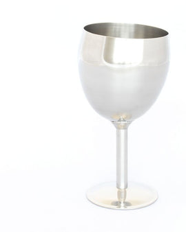 A stainless steel wine goblet (200ml).